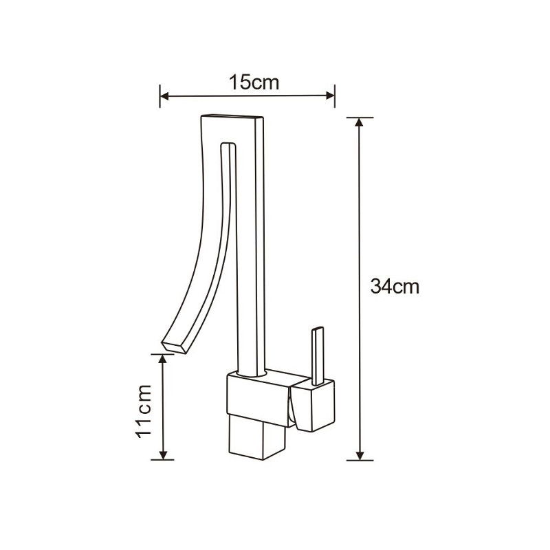Mexen Elbrus batéria umývadlová, čierna - 747100-70