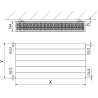 Mexen CL33 Ploché radiátorové teleso 900 x 500 mm, bočné pripojenie, 1500 W, biele - W433L-090-050-00