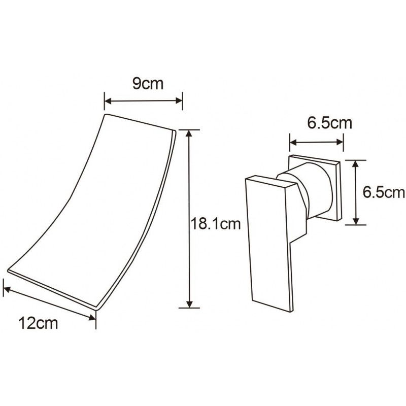 Mexen Celia podomietková umývadlová batéria, chróm - 747415-00