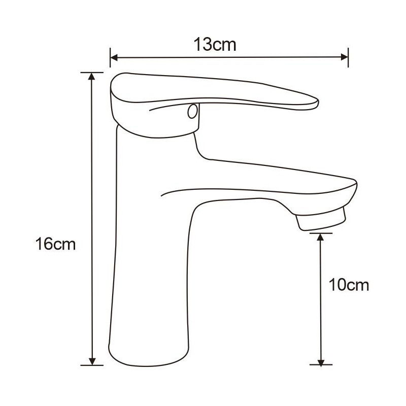 Mexen Irys umývadlová batéria, čierna - 747500-70