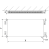 Mexen Flat CVF11 doskový radiátor 300 x 600 mm, dolné pripojenie, 273 W, biely - W611F-030-060-00