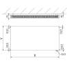 Mexen Flat CVF21 radiátor plochý 600 x 1000 mm, dolné pripojenie, 1210 W, biely - W621F-060-100-00