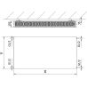Mexen Flat CF22 radiátor panelový 600 x 900 mm, bočné pripojenie, 1424 W, biely - W422F-060-090-00