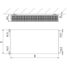 Mexen CF33 Plochý panelový radiátor 400 x 500 mm, bočné pripojenie, 791 W, biely - W433F-040-050-00