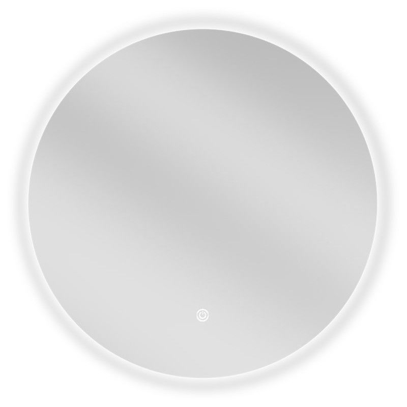Mexen Erg osvetlené kúpeľňové zrkadlo, okrúhle 50 cm, LED 6000K, antizahmlievacie - 9823-050-050-611-00