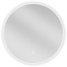 Mexen Erg kúpeľňové zrkadlo s osvetlením, okrúhle 50 cm, LED 6000K, proti zaroseniu - 9823-050-050-611-00