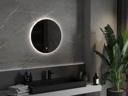 Mexen Erg osvetlené kúpeľňové zrkadlo, okrúhle 60 cm, LED 6000K, antifog - 9823-060-060-611-00