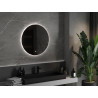 Mexen Erg kúpeľňové zrkadlo s osvetlením, okrúhle 70 cm, LED 6000K, proti zahmlievaniu - 9823-070-070-611-00
