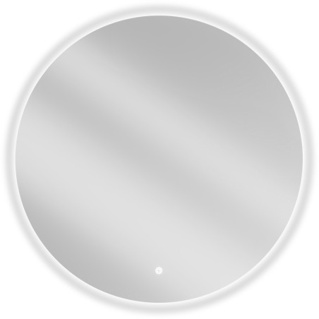 Mexen Erg osvetlené kúpeľňové zrkadlo, okrúhle 80 cm, LED 6000K, proti zahmlievaniu - 9823-080-080-611-00