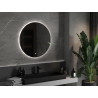 Mexen Erg osvetlené kúpeľňové zrkadlo, okrúhle 80 cm, LED 6000K, proti zahmlievaniu - 9823-080-080-611-00