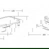 Mexen Asis mydelnička, čierna - 7017639-70