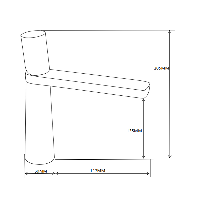 Mexen Nox batéria umývadlová, chróm - 744200-00