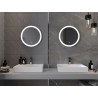 Mexen Oro osvetlené kúpeľňové zrkadlo, okrúhle 50 cm, LED 6000K, proti zahmlievaniu - 9824-050-050-611-00