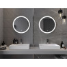 Mexen Oro kúpeľňové zrkadlo s podsvietením, okrúhle 60 cm, LED 6000K, proti zahmlievaniu - 9824-060-060-611-00