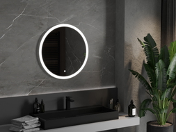 Mexen Oro kúpeľňové zrkadlo s podsvietením, okrúhle 70 cm, LED 6000K, proti zahmlievaniu - 9824-070-070-611-00