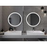 Mexen Oro osvetlené kúpeľňové zrkadlo, okrúhle 70 cm, LED 6000K, proti hmlu - 9824-070-070-611-00