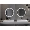 Mexen Oro zrkadlo do kúpeľne s podsvietením, okrúhle 70 cm, LED 6000K, proti zahmlievaniu - 9824-070-070-611-00