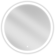 Mexen Oro osvetlené kúpeľňové zrkadlo, okrúhle 80 cm, LED 6000K, proti zahmlievaniu - 9824-080-080-611-00
