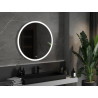 Mexen Oro osvetlené kúpeľňové zrkadlo, okrúhle 90 cm, LED 6000K, proti zahmlievaniu - 9824-090-090-611-00
