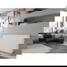 Mexen Flat CF33 radiátor plochý 900 x 400 mm, bočné pripojenie, 1200 W, biely - W433F-090-040-00