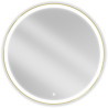 Mexen Esso kúpeľňové zrkadlo podsvietené, okrúhle 100 cm, LED 6000K, proti hmle, zlatý rám - 9825-100-100-611-50