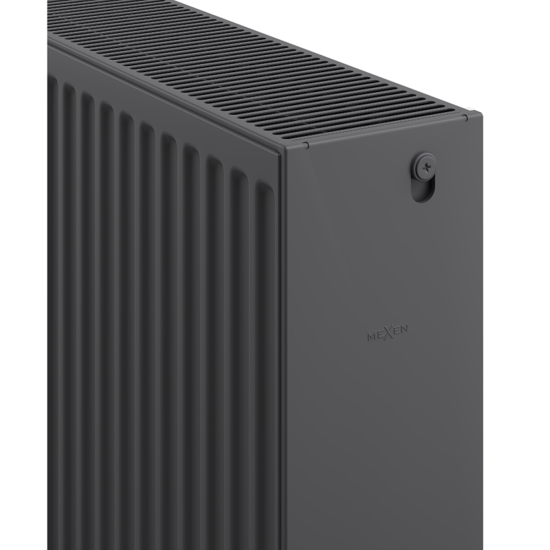 Mexen C33 panelový radiátor 400 x 1100 mm, bočné pripojenie, 1858 W, antracit - W433-040-110-66