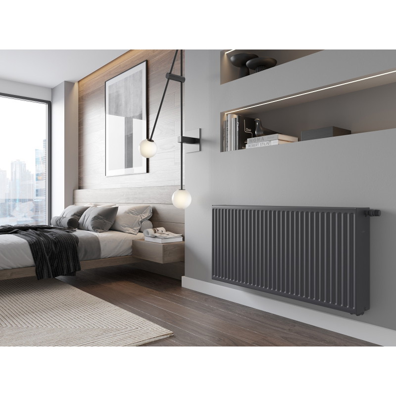 Mexen C33 platňový radiátor 600 x 3000 mm, bočné pripojenie, 7004 W, antracit - W433-060-300-66