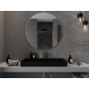 Mexen Loft Okrúhle kúpeľňové zrkadlo 100 cm, rám v brúsenom zlate - 9850-100-100-000-50