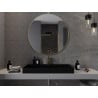 Mexen Loft okrúhle kúpeľňové zrkadlo 100 cm, zlatý rám - 9850-100-100-000-50