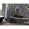 Mexen Loft okrúhle kúpeľňové zrkadlo 100 cm, zlatý rám - 9850-100-100-000-50