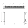 Mexen Flat CVF33 radiátor panelový 300 x 600 mm, spodní připojení, 744 W, bílý - W633F-030-060-00