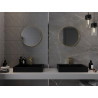 Mexen Loft kúpeľňové zrkadlo okrúhle 35 cm, zlatý rám - 9850-035-035-000-50