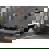 Mexen Loft okrúhle kúpeľňové zrkadlo 35 cm, zlatý rám - 9850-035-035-000-50