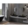 Mexen Loft okrúhle kúpeľňové zrkadlo 40 cm, zlatý rám - 9850-040-040-000-50
