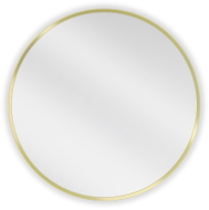Mexen Loft okrúhle kúpeľňové zrkadlo 65 cm, zlatý rám - 9850-065-065-000-50