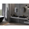 Mexen Loft okrúhle kúpeľňové zrkadlo 65 cm, zlatý rám - 9850-065-065-000-50