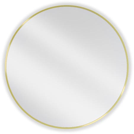 Mexen Loft kúpeľňové okrúhle zrkadlo 80 cm, zlatý rám - 9850-080-080-000-50