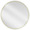 Mexen Loft kúpeľňové okrúhle zrkadlo 80 cm, zlatý rám - 9850-080-080-000-50