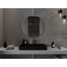 Mexen Loft okrúhle zrkadlo do kúpeľne 80 cm, zlatý rám - 9850-080-080-000-50