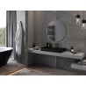 Mexen Loft okrúhle kúpeľňové zrkadlo 85 cm, zlatý rám - 9850-085-085-000-50