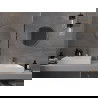 Mexen Loft okrúhle zrkadlo do kúpeľne 30 cm, rám inox - 9850-030-030-000-10