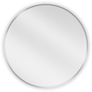 Mexen Loft okrúhle zrkadlo do kúpeľne 60 cm, rám inox - 9850-060-060-000-10