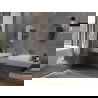 Mexen Loft okrúhle zrkadlo do kúpeľne 60 cm, rám inox - 9850-060-060-000-10