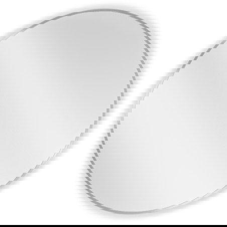 Mexen Loft okrúhle kúpeľňové zrkadlo 80 cm, rám inox - 9850-080-080-000-10
