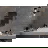 Mexen Loft okrúhle kúpeľňové zrkadlo 80 cm, rám inox - 9850-080-080-000-10