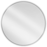 Mexen Loft okrúhle kúpeľňové zrkadlo 90 cm, rám inox - 9850-090-090-000-10