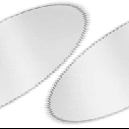 Mexen Loft okrúhle kúpeľňové zrkadlo 100 cm, rám inox - 9850-100-100-000-10