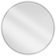 Mexen Loft okrúhle kúpeľňové zrkadlo 100 cm, rám inox - 9850-100-100-000-10