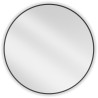 Mexen Loft okrúhle kúpeľňové zrkadlo 85 cm, čierny rám - 9850-085-085-000-70