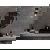 Mexen Loft kruhové zrkadlo do kúpeľne 85 cm, čierny rám - 9850-085-085-000-70